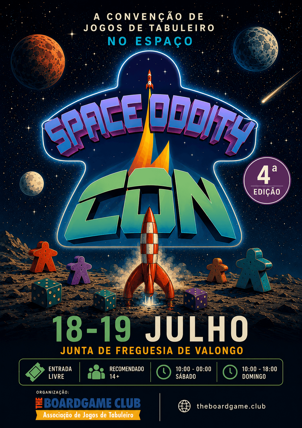 Cartaz da Space Oddity Con